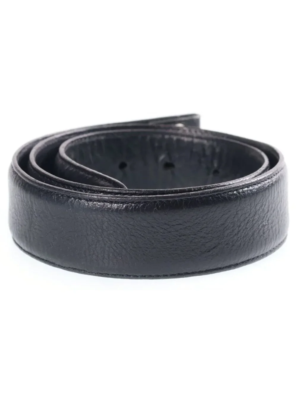 Chrome Hearts 1.5 Strap Horseshoe Rivets Leather Belt Black